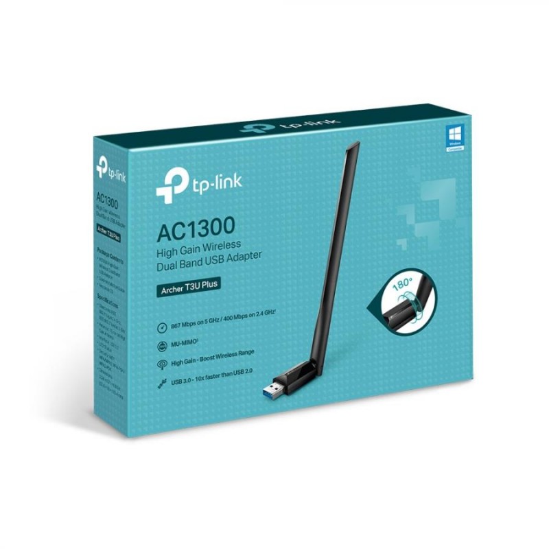 Scheda Di Rete Tp Link Ac Wireless Con Adattatore Usb E Antenna Esterna