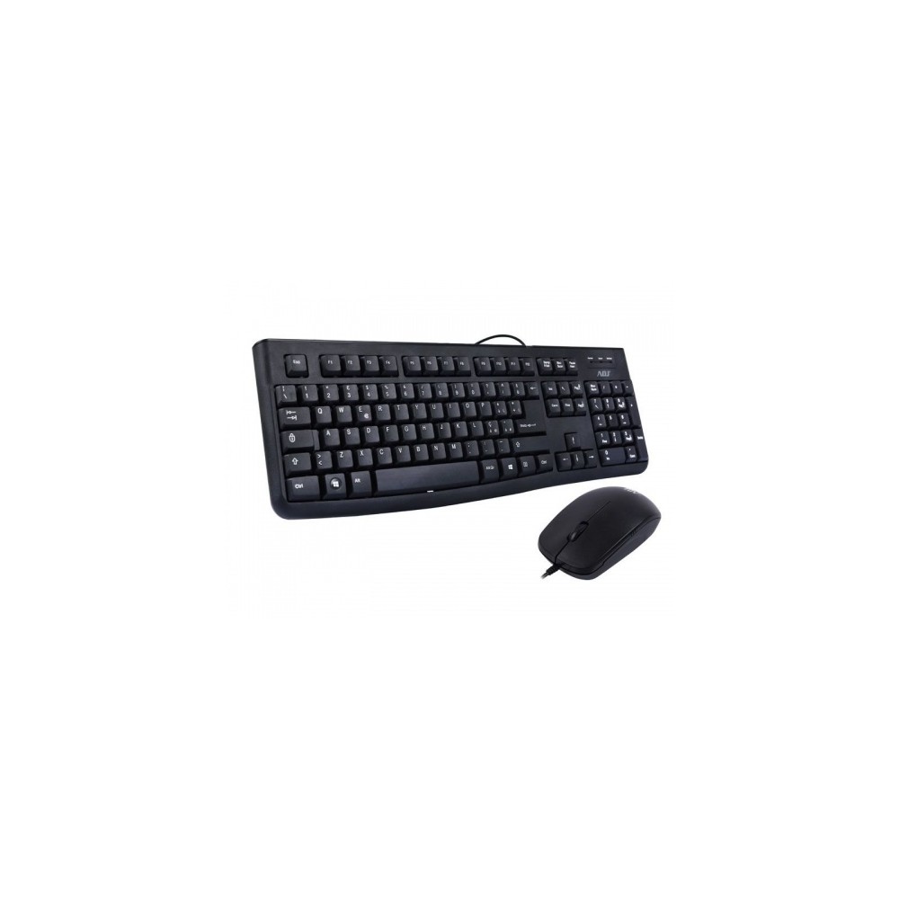 TASTIERA+MOUSE ADJ KIT USB 3D KT131 BK