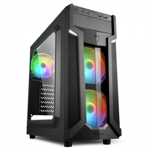 CASE SHARKOON VG6-W RGB ATX, 2XUSB2, 2XUSB3
