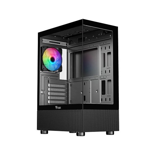 CASE ITEK SHOWBUI 33B - Gaming Tower ATX- 12cm ARGB fan- USB3- Side & Front Panel Temp Glass