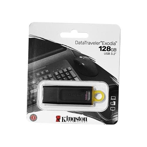 PEN DRIVE 128 GB USB3.0 KINGSTON EXODIA NERO
