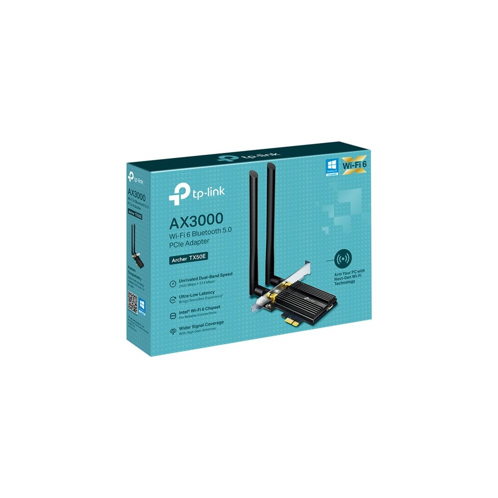 SCHEDA DI RETE TP-LINK Archer TX50E PCIe BLUETOOTH 5.0