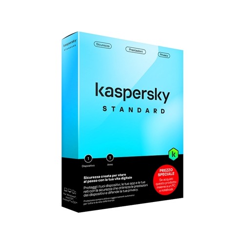 KASPERSKY STANDARD ANTIVIRUS 1PC 1Y ATTACH SUPERSLIM BOX