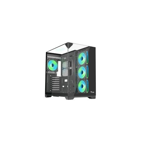 CASE DARK CAVE PANO ATX- 4x12cm ARGB fan- 2xUSB3- Type-C