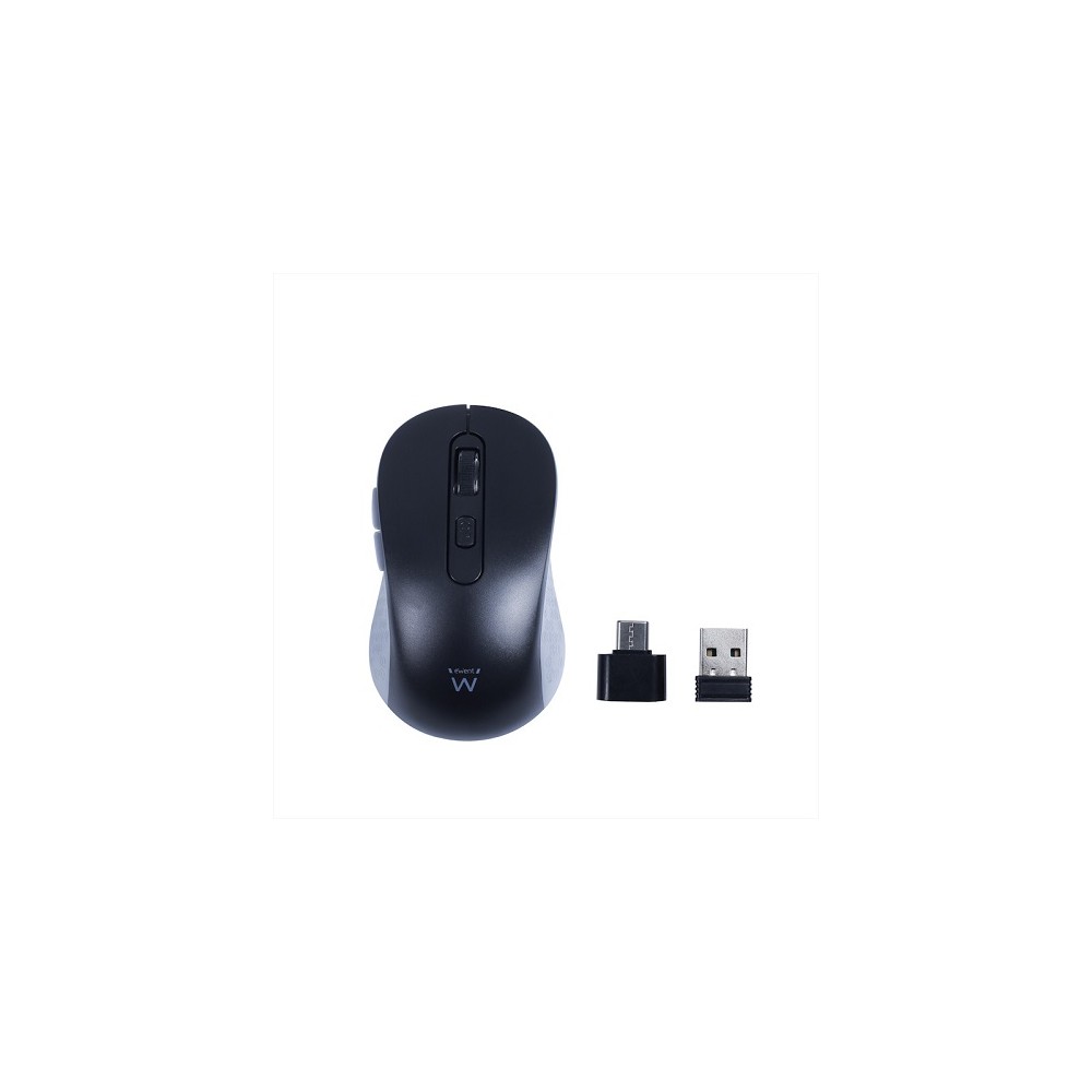 MOUSE EWENT WIRELESS 2,4 GHz USB A+C CLIC SILENZIOSO