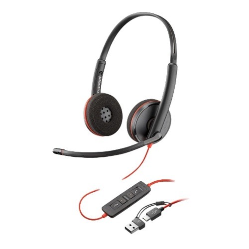 CUFFIE HP POLY BLAKWIRE 3220 USB-C