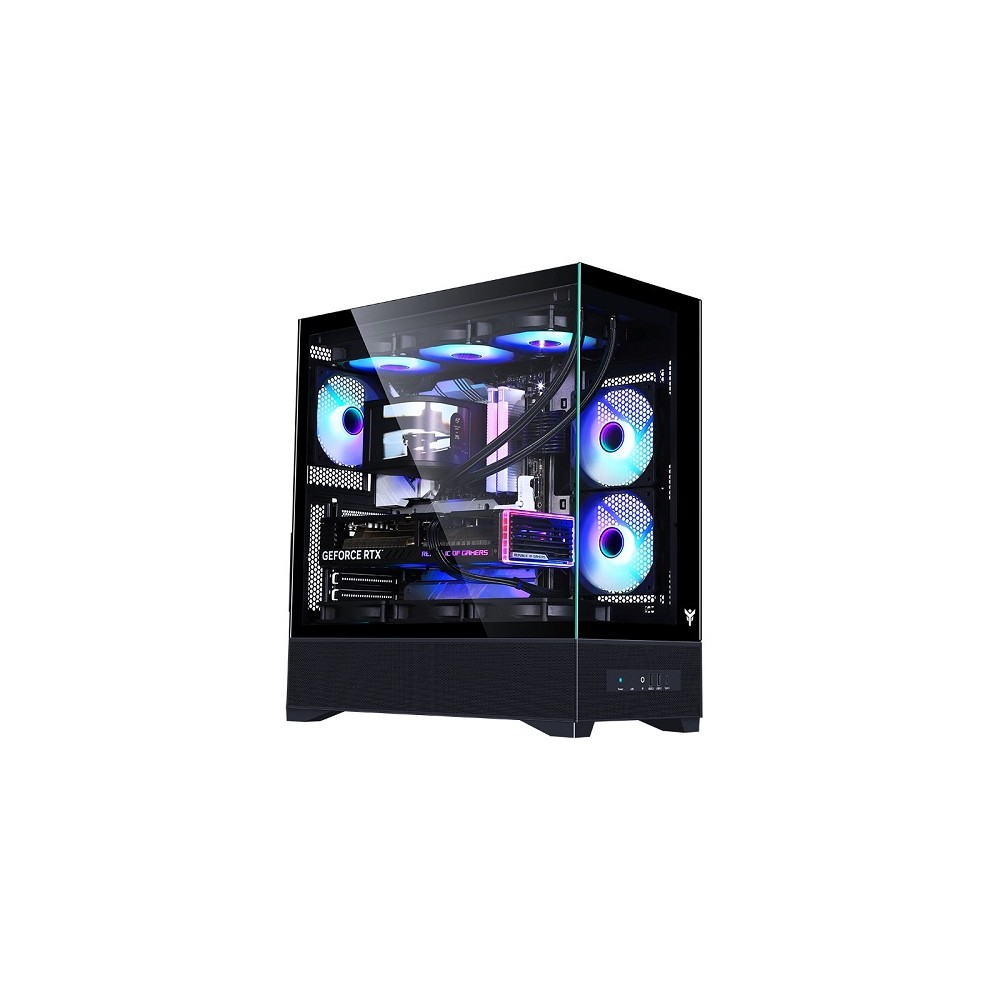 CASE ITEK SHOWBUI 37B - Gaming Tower ATX- 3x12cm ARGB fan- Type C 2xUSB3.0 - Side & Front Panel Temp Glass
