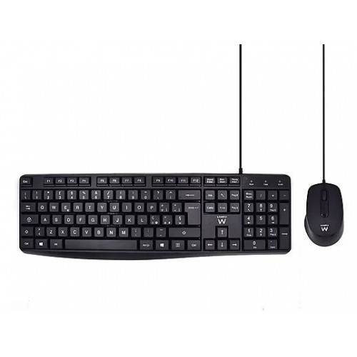 TASTIERA + MOUSE EWENT USB DIGITAZIONE SILENZIOSA