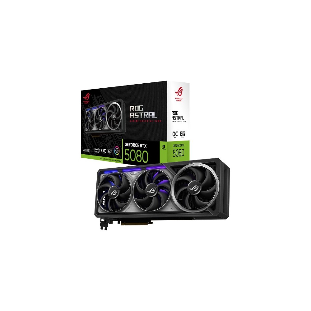 VGA ASUS GEFORCE RTX 5080 ROG ASTRAL GAMING 16GB GDDR7 DLSS4