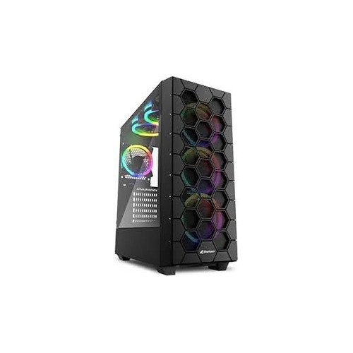 CASE SHARKOON RGB HEX ATX, 2XUSB3, 1XUSB-c 6 FAN RGB