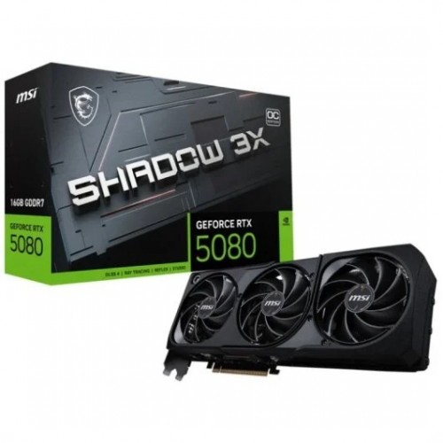 VGA MSI GEFORCE RTX 5080 16GB SHADOW 3X OC BULK EDITION
