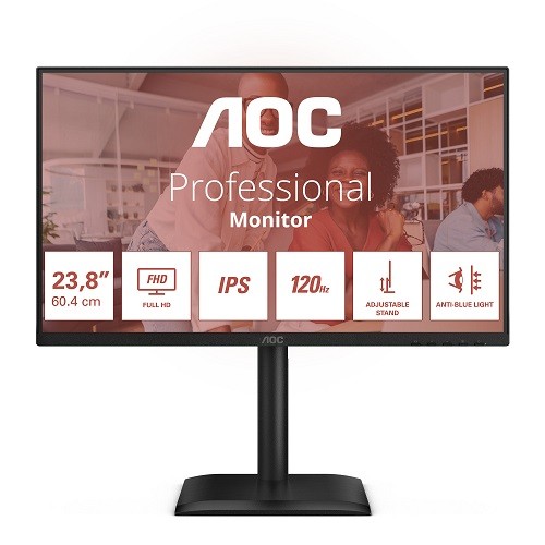 MONITOR AOC 23,8 LED IPS FHD VGA/DP/HDMI