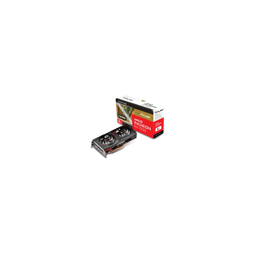 VGA SAPPHIRE PULSE RADEON RX 7600 8GB Gaming GDDR6 (UEFI)