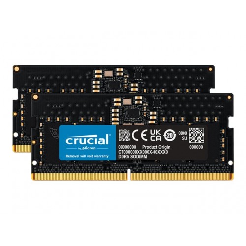 SO DIMM DDR5 KIT 16GB 2x8GB 5600MHZ CRUCIAL CL46