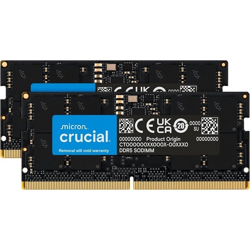SO DIMM DDR5 4800 64GB Kit 2x32GB CRUCIAL CL40