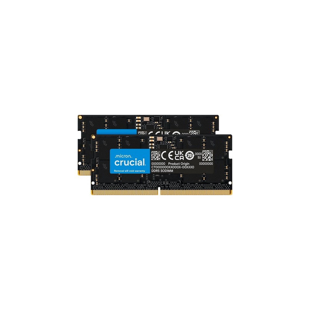 SO DIMM DDR5 4800 64GB Kit 2x32GB CRUCIAL CL40