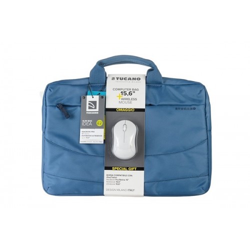 BUNDLE BORSA NOTEBOOK 15.6 AZZURRO IDEA