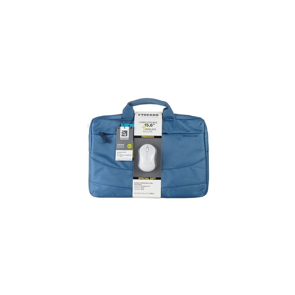 BUNDLE BORSA NOTEBOOK 15.6 AZZURRO IDEA