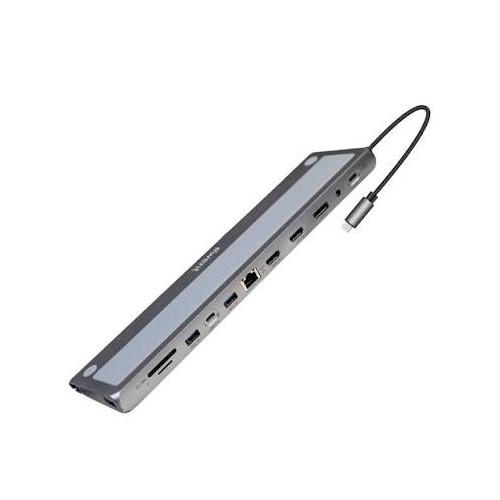 DOCKING STATION EWENT MULTIPORTA USB-C 12-in-1 HDMI 100W